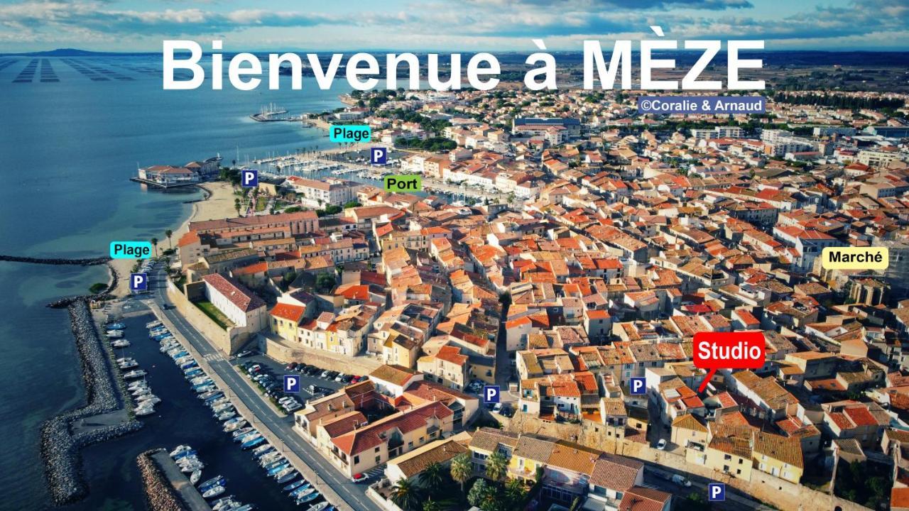 Charmant Studio Climatise A 200M De La Plage Mèze Exteriér fotografie