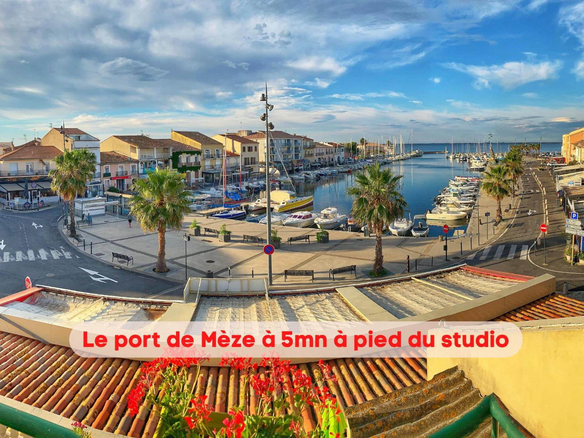 Charmant Studio Climatise A 200M De La Plage Mèze Exteriér fotografie