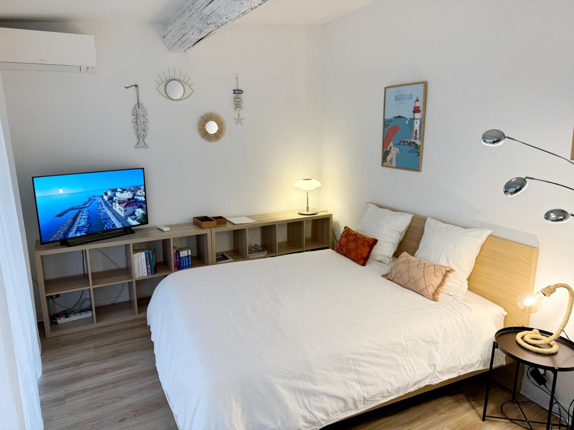 Charmant Studio Climatise A 200M De La Plage Mèze Exteriér fotografie